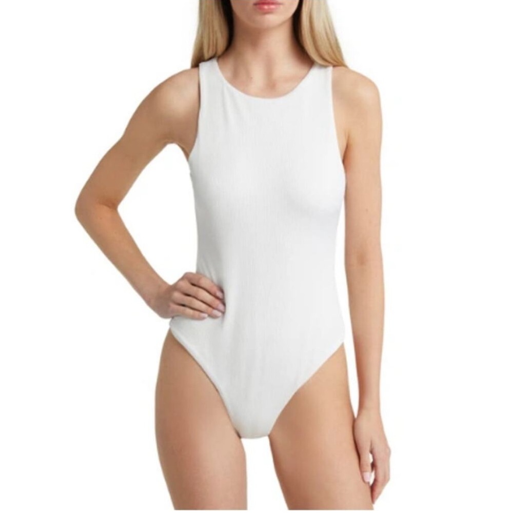 B.P. Butter Tank Bodysuit in Ivory Tofu